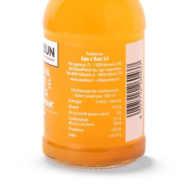 Napój BIO z kurkumą, imbirem i pomarańczą