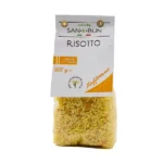 Risotto szafranowe z dodatkiem cebuli i kurkumy w foliowym opakowaniu