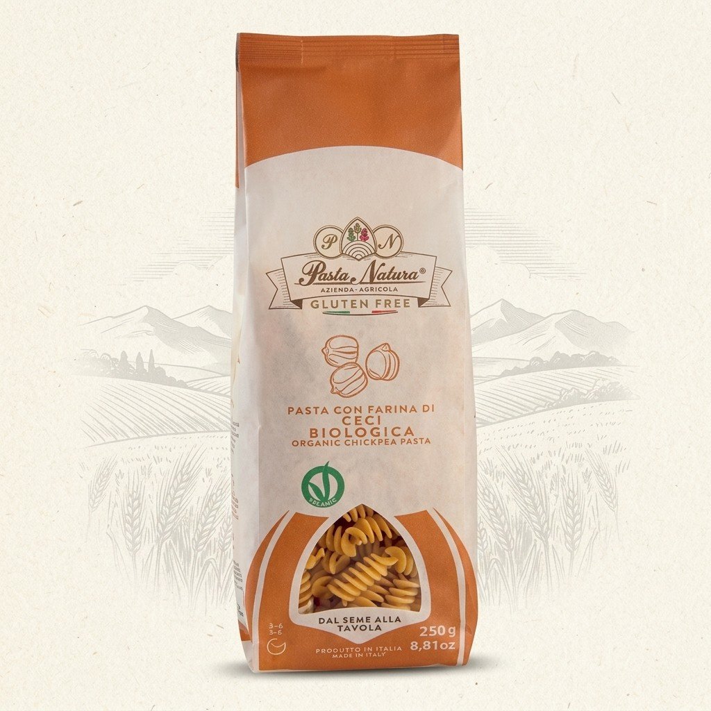 Fusilli z ciecierzycy świderki bezglutenowe BIO 250 g